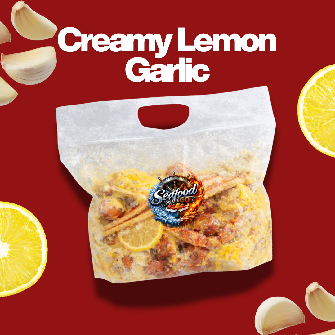 Creamy Lemon Garlic Seafood Bag
